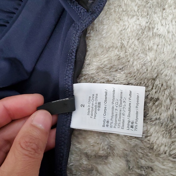 J. Crew Ruched V-neck Swimsuit SIZE 2 - Picture 3 of 3